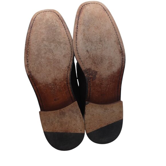Paolo de Marco Brown Leather Suede Buckle Loafers Dress  display picture 1